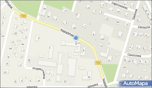 Otrębusy, Natalińska, 6, mapa Otrębusy