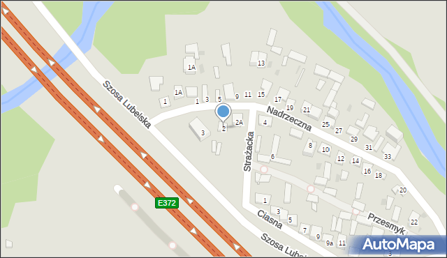 Otwock, Nadrzeczna, 2, mapa Otwock