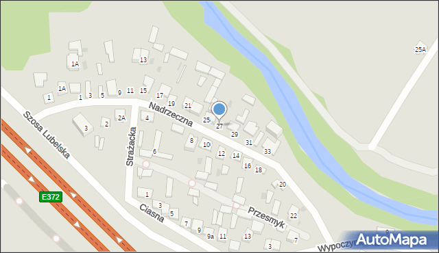 Otwock, Nadrzeczna, 27, mapa Otwock