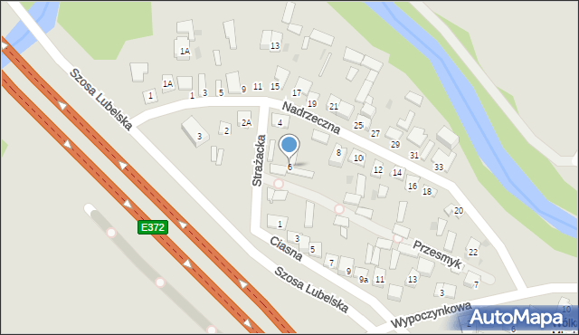 Otwock, Nadrzeczna, 6, mapa Otwock