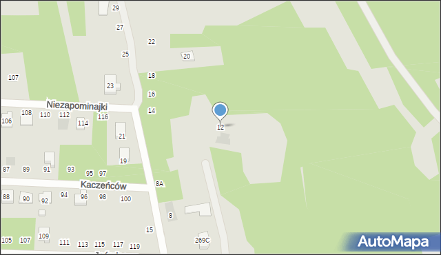 Otwock, Nagietkowa, 12, mapa Otwock