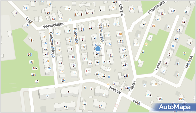 Otwock, Nałkowskiej Zofii, 12, mapa Otwock