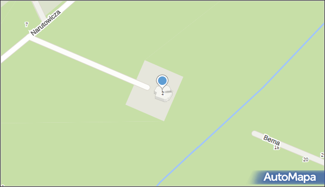 Otwock, Narutowicza Gabriela, 2, mapa Otwock