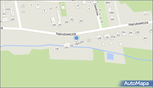 Otwock, Narutowicza Gabriela, 244, mapa Otwock