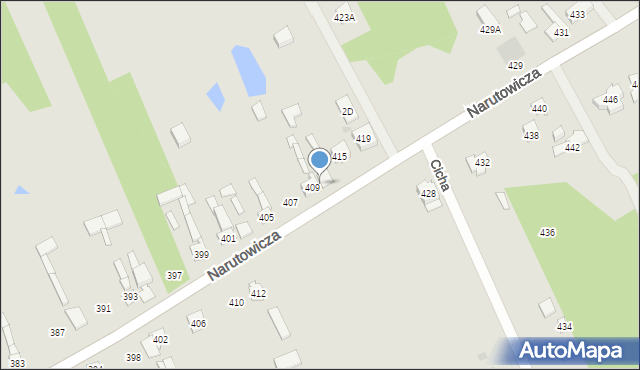 Otwock, Narutowicza Gabriela, 411, mapa Otwock