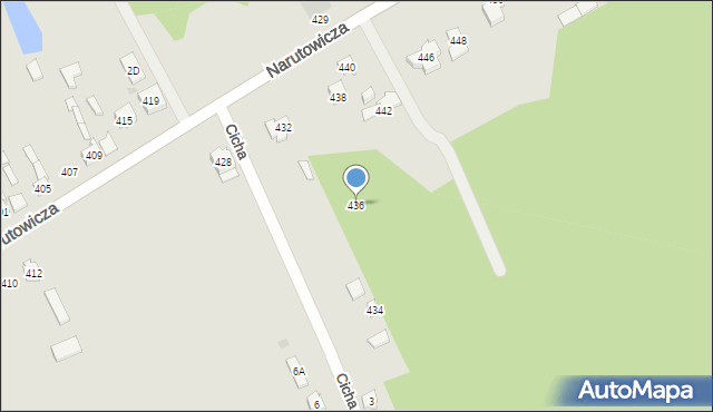 Otwock, Narutowicza Gabriela, 436, mapa Otwock