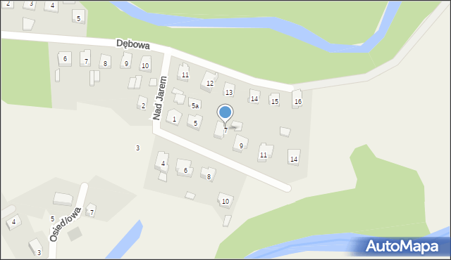 Owidz, Nad Jarem, 7, mapa Owidz