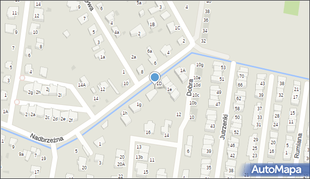 Ożarów Mazowiecki, Nadbrzeżna, 1F, mapa Ożarów Mazowiecki