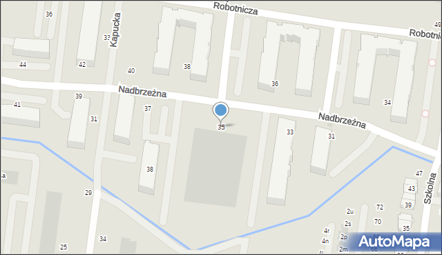 Ożarów Mazowiecki, Nadbrzeżna, 35, mapa Ożarów Mazowiecki