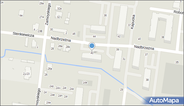 Ożarów Mazowiecki, Nadbrzeżna, 41, mapa Ożarów Mazowiecki