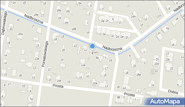 Ożarów Mazowiecki, Nadbrzeżna, 9, mapa Ożarów Mazowiecki