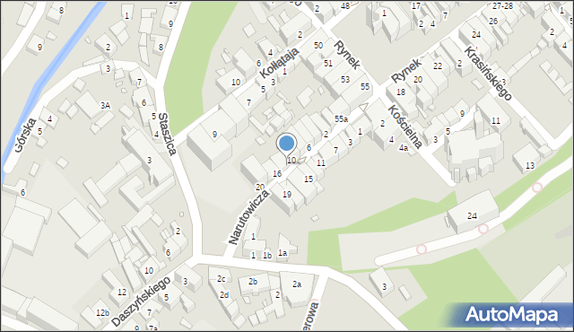 Paczków, Narutowicza Gabriela, 12-14, mapa Paczków