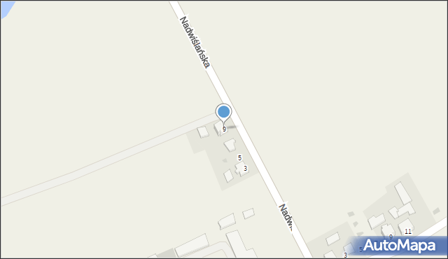 Palczowice, Nadwiślańska, 9, mapa Palczowice