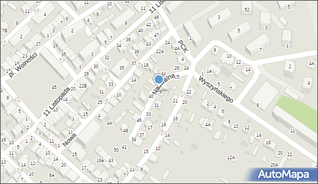 Parczew, Nadwalna, 29, mapa Parczew