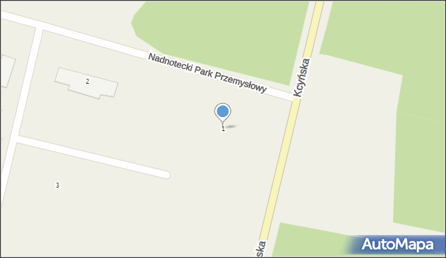 Paterek, Nadnotecki Park Przemysłowy, 1, mapa Paterek