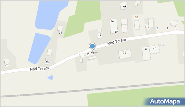 Pawłówek, Nad Torem, 33, mapa Pawłówek