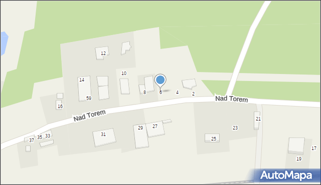 Pawłówek, Nad Torem, 6, mapa Pawłówek