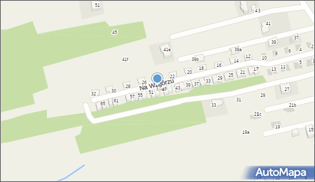 Pękowice, Na Wzgórzu, 49, mapa Pękowice