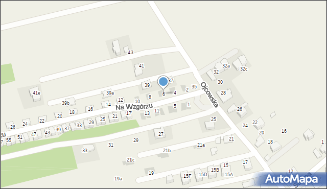 Pękowice, Na Wzgórzu, 6, mapa Pękowice