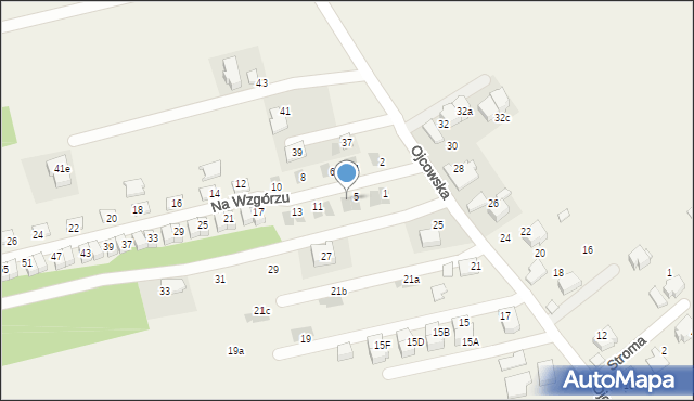Pękowice, Na Wzgórzu, 7, mapa Pękowice