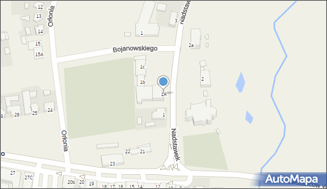 Pępowo, Nadstawek Stanisławy, 1A, mapa Pępowo