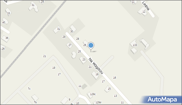 Pępowo, Na Wzgórzu, 24, mapa Pępowo