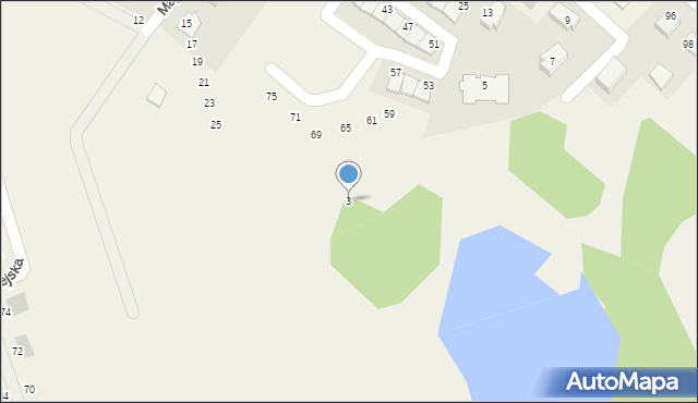 Pępowo, Natura Park, 3, mapa Pępowo