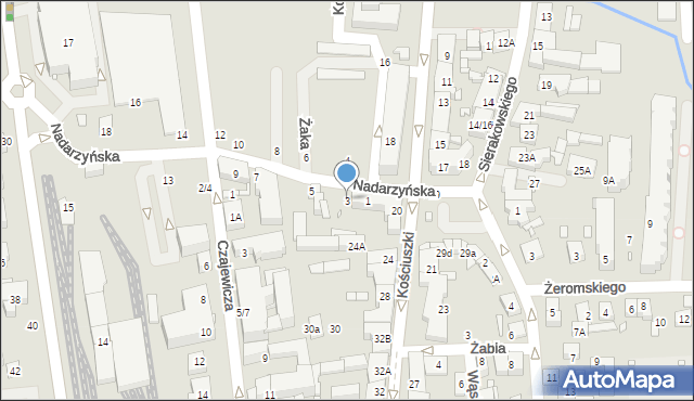 Piaseczno, Nadarzyńska, 3, mapa Piaseczno