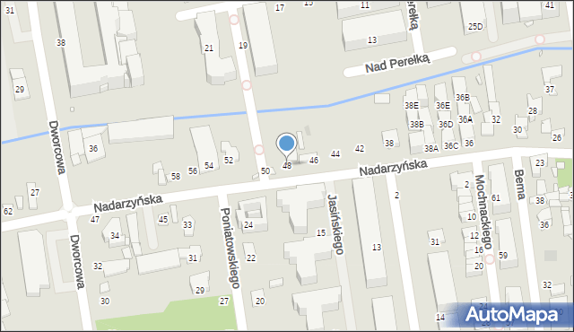 Piaseczno, Nadarzyńska, 48, mapa Piaseczno