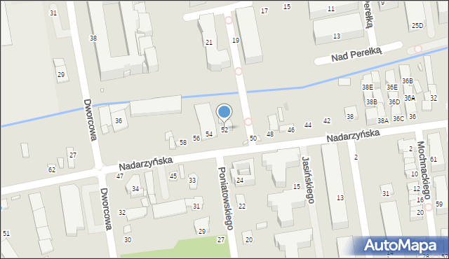 Piaseczno, Nadarzyńska, 52, mapa Piaseczno