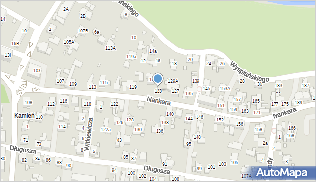 Piekary Śląskie, Nankera, bp., 123, mapa Piekary Śląskie