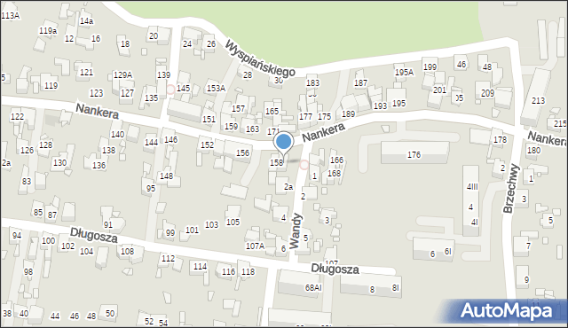 Piekary Śląskie, Nankera, bp., 162, mapa Piekary Śląskie