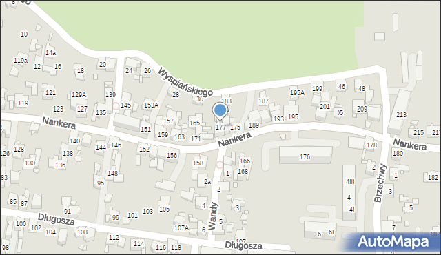 Piekary Śląskie, Nankera, bp., 177, mapa Piekary Śląskie