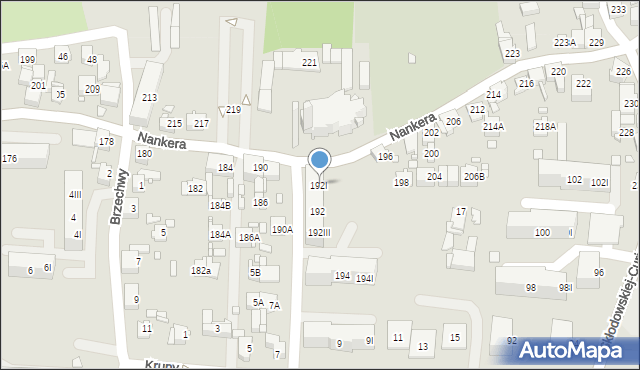 Piekary Śląskie, Nankera, bp., 192I, mapa Piekary Śląskie