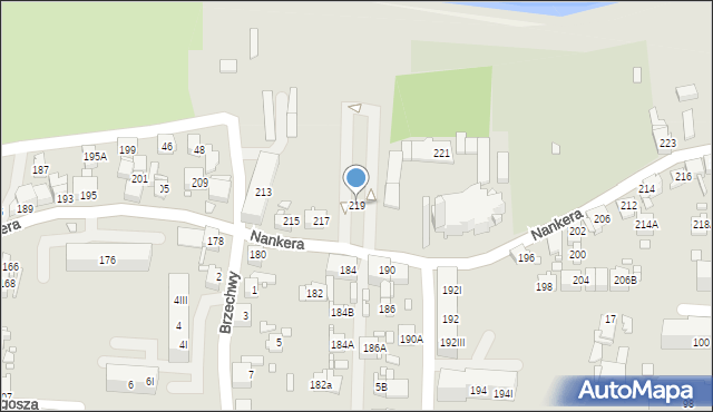 Piekary Śląskie, Nankera, bp., 219, mapa Piekary Śląskie