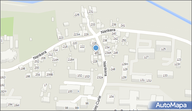 Piekary Śląskie, Nankera, bp., 230A, mapa Piekary Śląskie