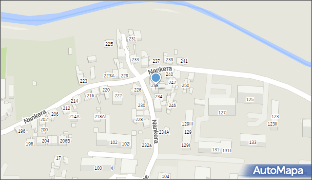 Piekary Śląskie, Nankera, bp., 236, mapa Piekary Śląskie