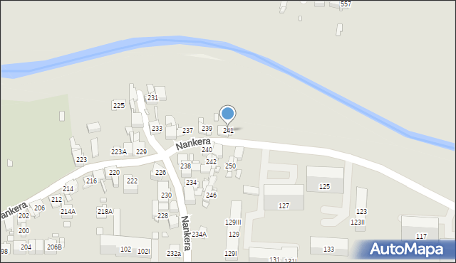 Piekary Śląskie, Nankera, bp., 241, mapa Piekary Śląskie