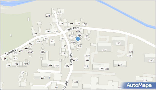 Piekary Śląskie, Nankera, bp., 248, mapa Piekary Śląskie