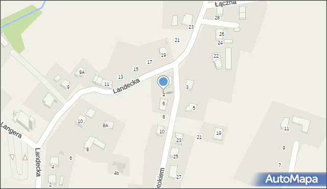 Pierściec, Nad Potokiem, 4, mapa Pierściec