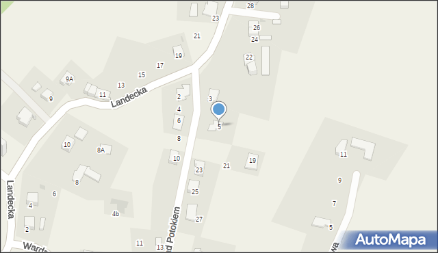 Pierściec, Nad Potokiem, 5, mapa Pierściec