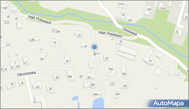 Pilchowo, Nad Potokiem, 26, mapa Pilchowo