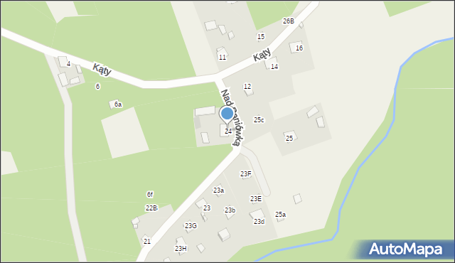 Płaska, Nad Paniówką, 11, mapa Płaska