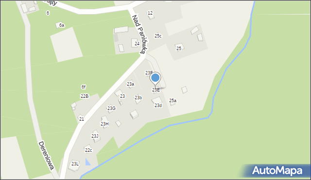 Płaska, Nad Paniówką, 12a, mapa Płaska