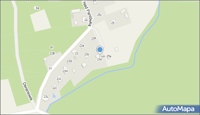 Płaska, Nad Paniówką, 12b, mapa Płaska