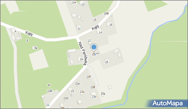 Płaska, Nad Paniówką, 19, mapa Płaska