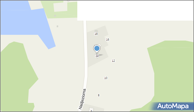 Płociczno, Nadjeziorna, 14, mapa Płociczno