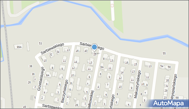 Płońsk, Nałkowskiej Zofii, 15, mapa Płońsk