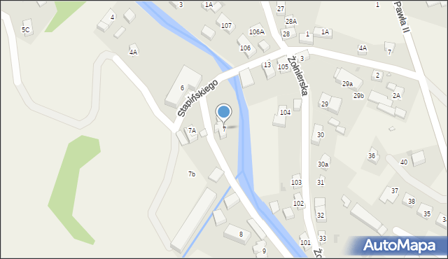 Podgórzyn, Nadwodna, 7, mapa Podgórzyn