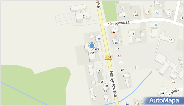 Pokój, Namysłowska, 19a, mapa Pokój